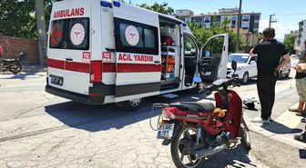Bafra'da motosiklet sürücüsü yaralandı