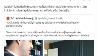 Adalet Bakanı Gürlek: e-Avukat uygulaması savunma hakkının daha etkin kullanılmasına katkı sunuyor
