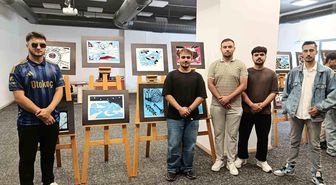 Çorum'da öğrencilerin eserleri sanatseverlerle buluştu