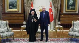 Erdoğan, Patrik Bartholomeos'u kabul etti