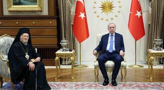 Erdoğan, Fener Patriği Bartholomeos'u kabul etti