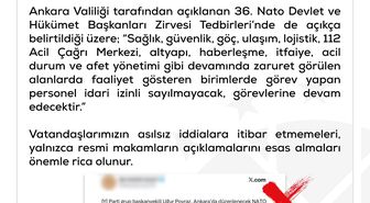 DMM: 'Ankara'da NATO Zirvesi süresince sağlık görevlilerinin idari izinli olacağına' dair iddialar doğru değildir
