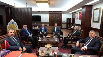 Fuat Oktay'dan BBP Genel Başkanı Destici'ye anlamlı ziyaret