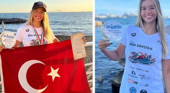 İzmirli yüzücü Eda Savcıgil'den tarihi başarı