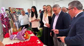 Merzifon'da kursiyerlerin el emeği ürünleri sergilendi