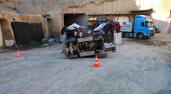 Nevşehir'de devrilen forkliftin altında kalan genç hayatını kaybetti
