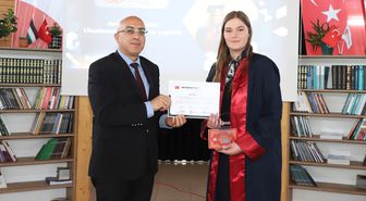 Nevşehir'de üniversitede eğitim gören uluslararası öğrenciler için mezuniyet töreni yapıldı
