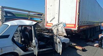 Osmaniye'de otomobil tıra çarptı: 3'ü çocuk 5 yaralı