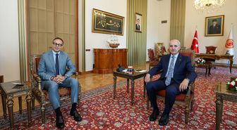 TBMM Başkanı Kurtulmuş, TÜRKPA Genel Sekreteri Hasan'ı kabul etti