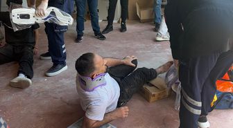 Yük asansörünün halatı koptu; 6 işçi yaralandı