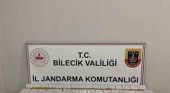 Bilecik'te 9 bin 320 adet doldurulmuş makaron ele geçirildi