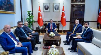 Cumhurbaşkanı Yardımcısı Yılmaz, Lübnan Başbakan Yardımcısı Mitri'yi kabul etti Açıklaması
