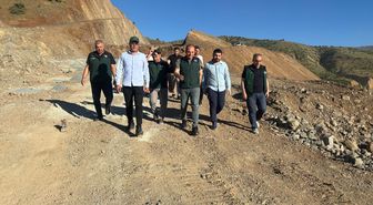 DSİ Bölge Müdürü Açıkgöz, Altıyaka Göleti'nde incelemelerde bulundu