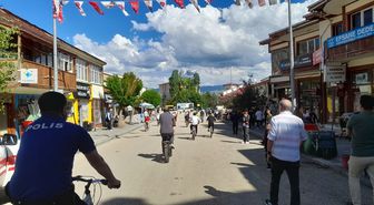 Erzurum'da 'Narman Peri Bacaları Bisiklet Turu' düzenlendi