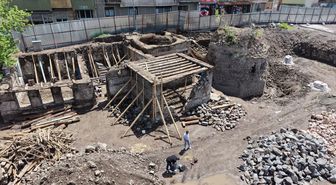 Erzurum'da tarihi Ahi Toman Baba Kümbeti restore ediliyor