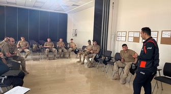 İslahiye'de jandarma personeline enkazda arama ve kurtarma eğitimi verildi