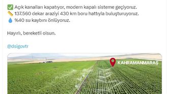 Kahramanmaraş'a 4 milyar liralık sulama yenileme projesi