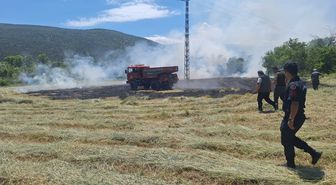 Karabük'te çıkan anız yangını söndürüldü