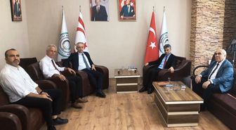 KKTC Ankara Büyükelçisi Korukoğlu'ndan SANKON'a ziyaret