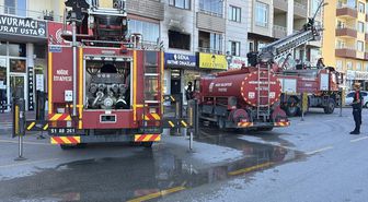 Niğde'de bir evde çıkan yangın hasara neden oldu