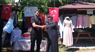 Sandıklı'da dikiş nakış kursu sergisi yoğun ilgi gördü