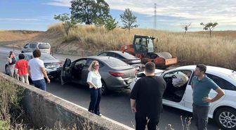 Tekirdağ'da 500 metre arayla iki zincirleme kaza