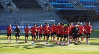 A Milli Futbol Takımı, San Jose'deki ilk antrenmanını yaptı