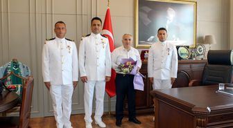 Anamur Kaymakamı Duru, Sahil Güvenlik Bot Komutanlığı personeliyle bir araya geldi