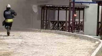 Bağ evinde çıkan yangına itfaiye müdahale etti