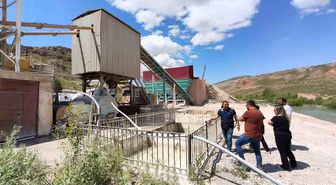 Bayburt'ta hazır beton tesislerine çevre denetimi