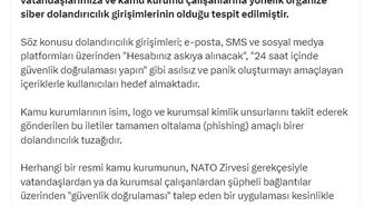 DMM'den 'NATO Zirvesi' adıyla dolandırıcılığa karşı uyarı