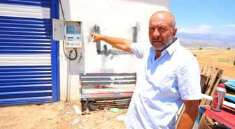 Elektriği kesilen besici yardım bekliyor