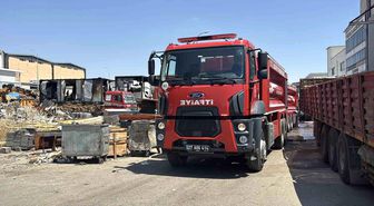 Gaziantep'te Sanayi Sitesinde Yangın Paniği