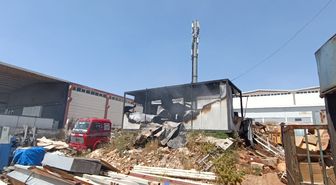 Gaziantep'te Metal İşleme Atölyesinde Yangın