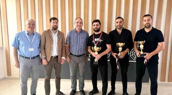 Hastane çalışanları arasında masa tenisi turnuvası