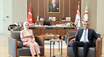 KKTC Cumhurbaşkanı Erhürman, Bakan Göktaş'ı kabul etti