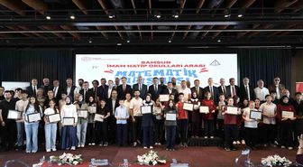 Matematikte dereceye giren imam hatipliler ödüllerini aldı