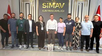 Simav Kaymakamı Karaloğlu, Yunanistanlı uzman ve öğretmenleri kabul etti