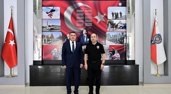 Yargıtay'a atanan Başsavcı Karakülah'tan Emniyet Müdürü Yılmaz'a veda ziyareti