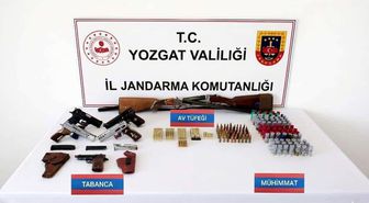 Yozgat'ta ruhsatsız silahlara el konuldu