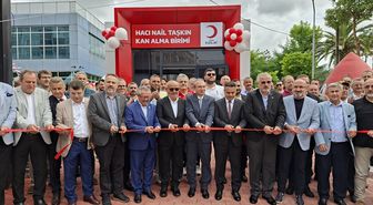 Bafra'da Türk Kızılay Hacı Nail Taşkın Kan Alma Birimi hizmete açıldı