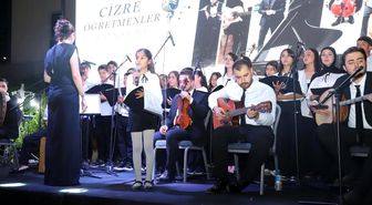Cizre'de öğretmen ve öğrencilerden konser