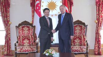 Cumhurbaşkanı Erdoğan, Singapur Başbakanı Wong'u Dolmabahçe'de Kabul Etti