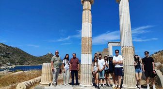Datçalı öğrenciler Knidos'u 'Tarihin İzlerinde' etkinliğiyle keşfetti