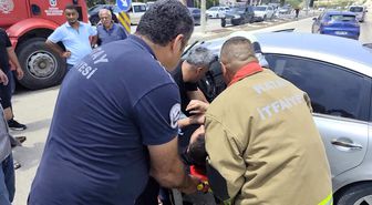 Defne'de kamyonla çarpışan otomobilin sürücüsü yaralandı