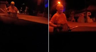 Esrarengiz köyde korku dolu anlar! Bir anda karşılarına çıktı