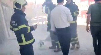 İş merkezindeki korkutan yangında 2 kişi hastaneye kaldırıldı