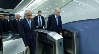 Erdoğan, Halkalı-Havalimanı Metro Hattı açılışına metroyla gitti