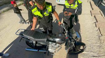 Karaman'da 'dur' ihtarına uymayan motosikletliye 611 bin lira ceza kesildi