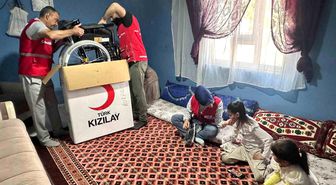 Kızılay'dan özel bireylere tekerlekli sandalye desteği